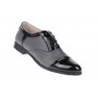 Marimea 40 - Pantofi dama casual gri din piele naturala - LRUTNLACGRI